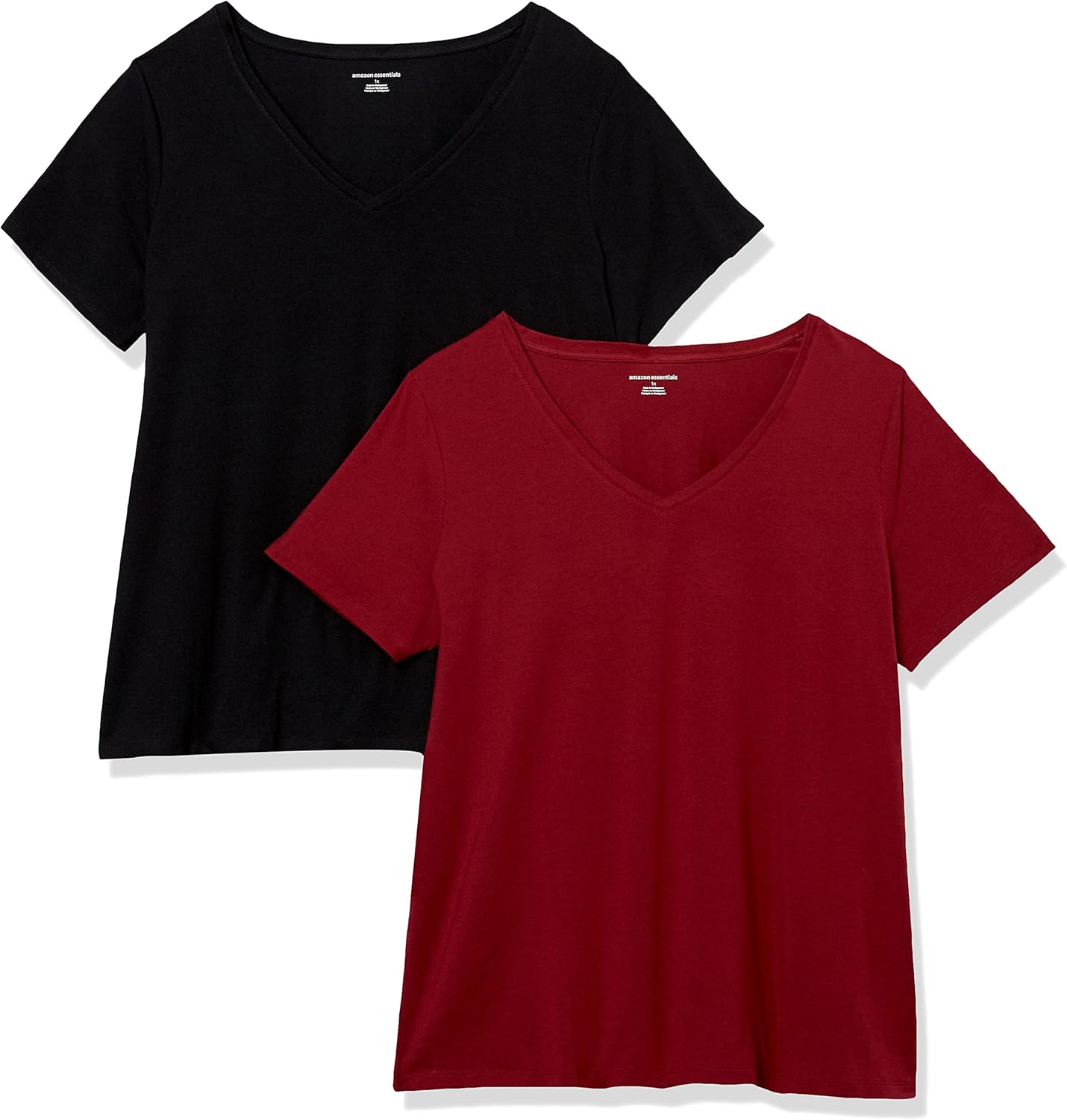 Amazon Essentials Women’s Classic-Fit Short-Sleeve V-Neck T-Shirt – Discontinued Colors, Multipacks