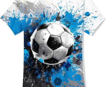 3D Graphic Short Sleeve Shirts Boys Girls Cool T-Shirt Unisex Novelty Tees for 7-12 Years Teens