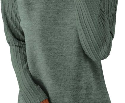 SAMPEEL Sweatshirt for Women Long Sleeve Shirts Crewneck Sweaters Fall Fashion Outfits 2025 Trendy Tunic Tops Plus Size