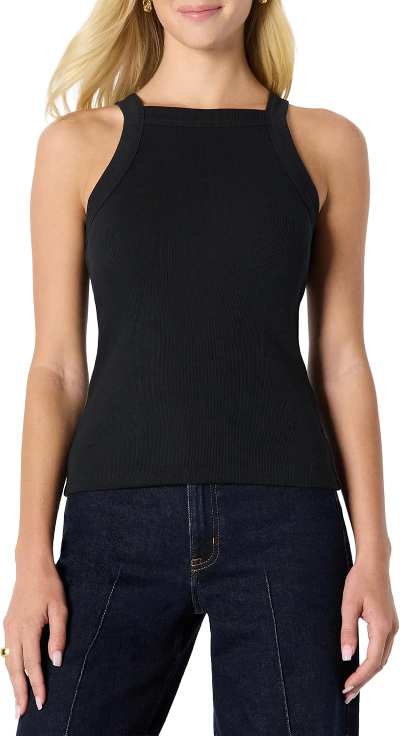 Amazon Essentials (Demi’s Pick) Women’s Slim-Fit Stretch Rib High-Neck Tank