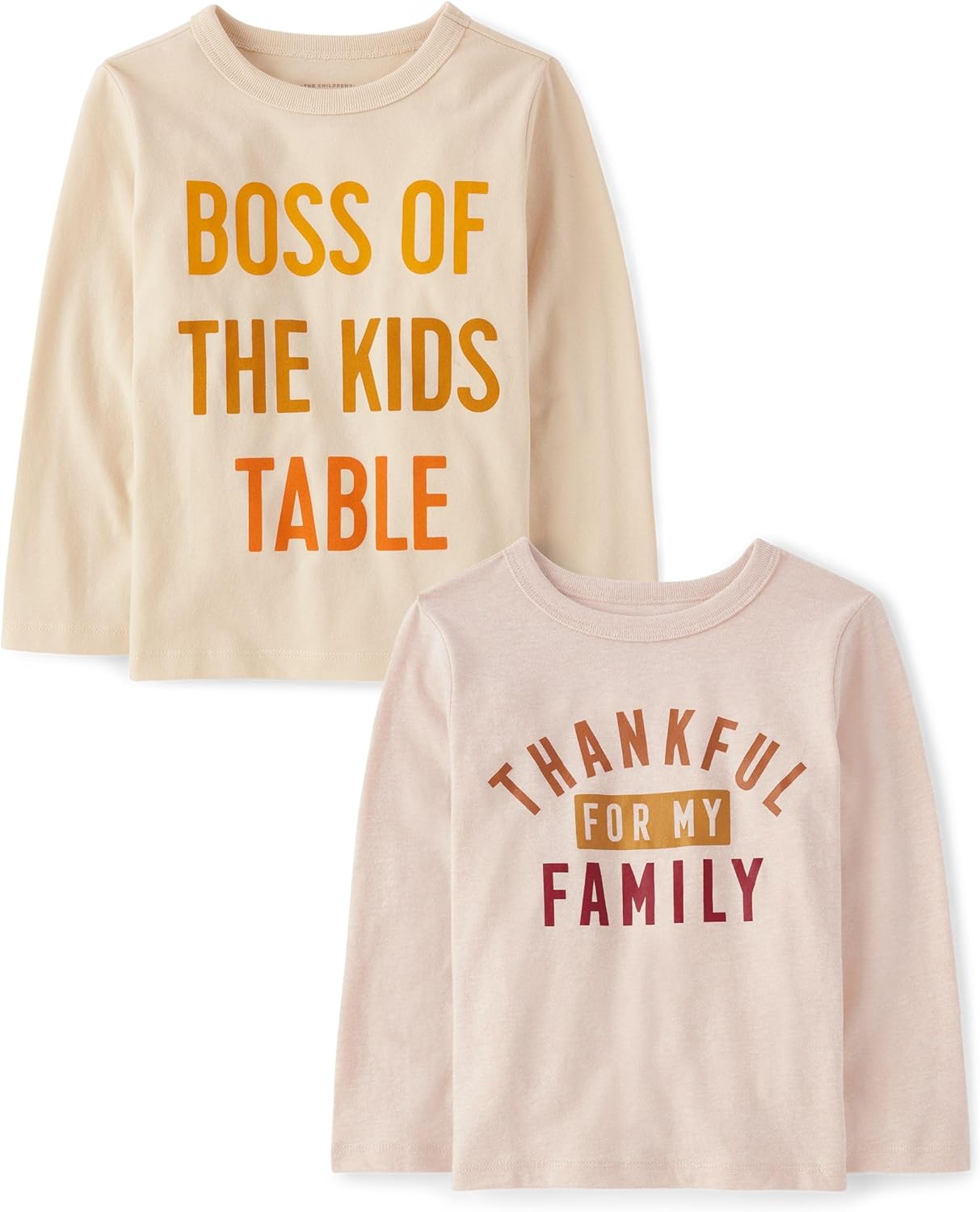 The Children’s Place Unisex-Baby and Toddler All Holidays,Birthdays Long Sleeve Graphic T-Shirts,2 Pack