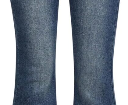 GORGLITTER Girl’s Flare Jeans High Waisted Bell Bottom Denim Pants with Pockets