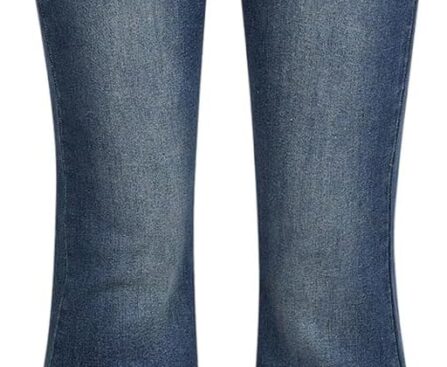 GORGLITTER Girl’s Flare Jeans High Waisted Bell Bottom Denim Pants with Pockets