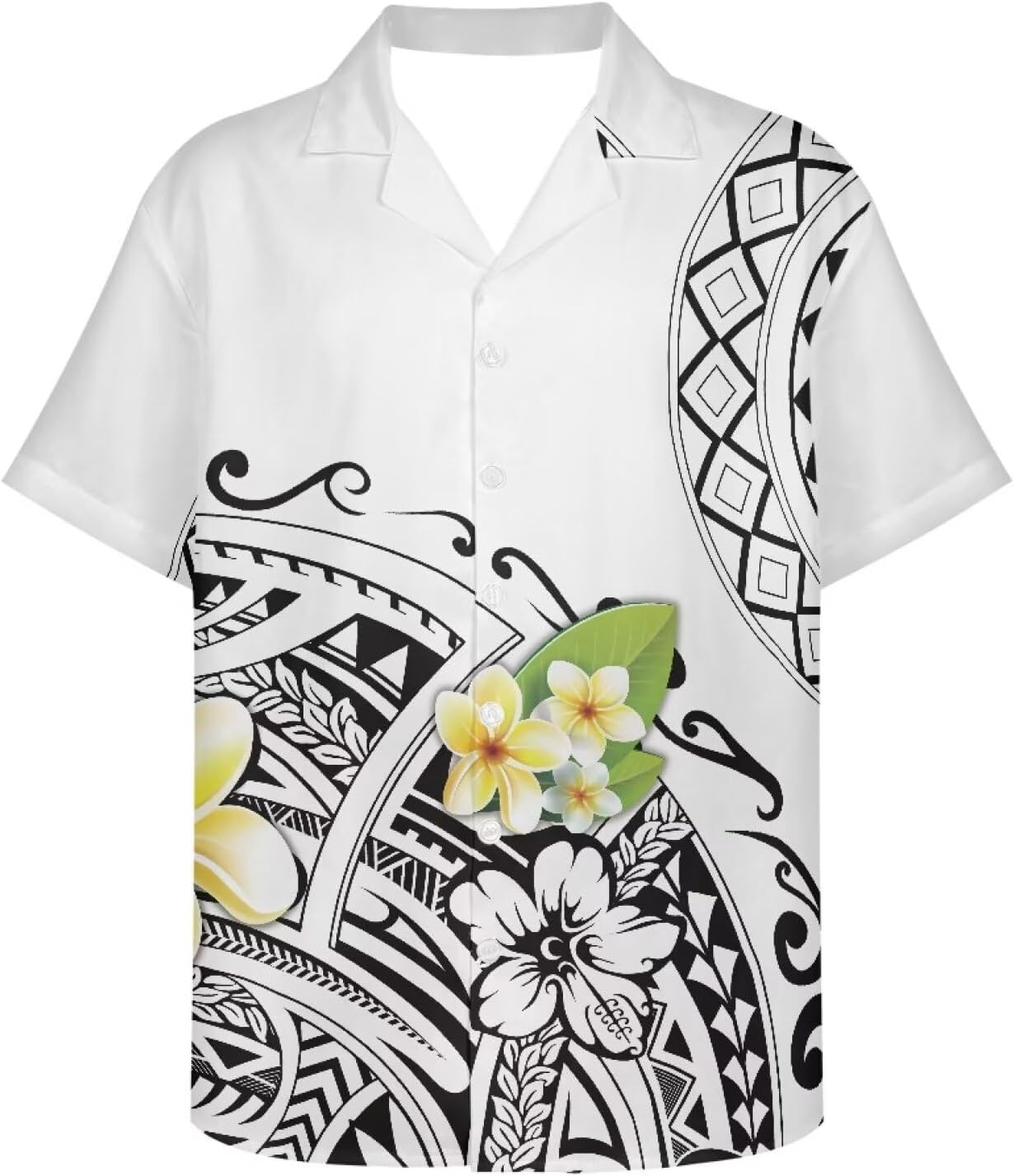 Summer Mens Short Sleeve Hawaiian Shirts Button Down 2025 Trendy Polynesian Prints Puletasi Samoan Tribal Apparel
