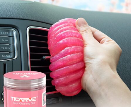 TICARVE Car Cleaning Gel Detailing Putty Car Putty Auto Detailing Tools Car Interior Cleaner Cleaning Slime Car Accessories Keyboard Cleaner Rose/NT WT: 5.6 oz (160 gr)