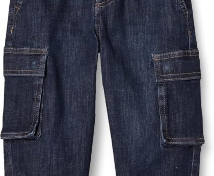Amazon Essentials Boys Stretch Denim Cargo Jean