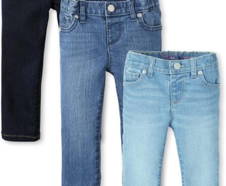 The Children’s Place Girls Super Skinny Jeans,Victory Blue Wash Single,4