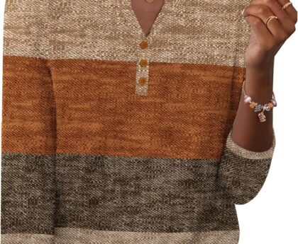 Zeagoo 3/4 Length Sleeve Womens Tops Casual Dressy Summer Blouses Buisness Work Spring Tee Shirts