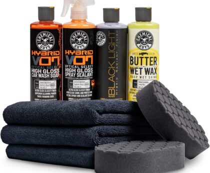 Chemical Guys HOL203 Black Car Care Kit, 9 Items