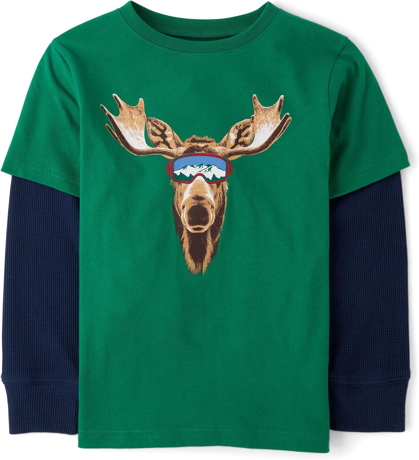 The Children’s Place Boys Long Sleeve Graphic Layered T-Shirt