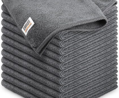 CERAKOTE Microfiber Towels (12 Pack) – Cleaning and Application Towels Durable Microfiber Material – 300 GSM Lint-Free Towel – Ideal for Cars, Home, Shop and Office Cleaning
