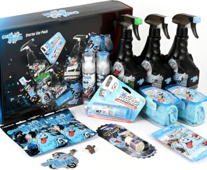 Car Cleaning Kit – Car Accessories for Interior and Exterior Cleaning, Glass Cleaner, Car Wipes, Auto Essentials