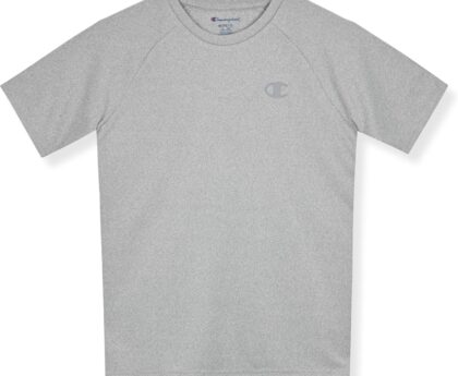 Champion Boys Boys Shirt Performance Short Sleeve Tech Athletic Tee Shirt