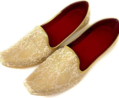 BombayFlow SRK Punjabi Jutti Indian Flats Handmade Shoe – Khussa Shoes, Indian Wedding, Sherwani, Kurta, Mojari Shoe