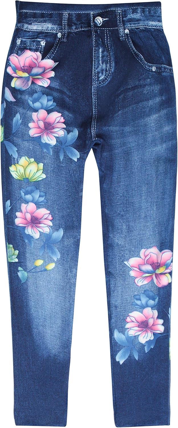 Just Love Jeggings for Girls Comfortable Seamless Printed Leggings