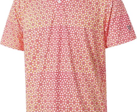 Golf Shirts for Men Dry Fit Short Sleeve Print Performance Moisture Wicking Polo Shirt