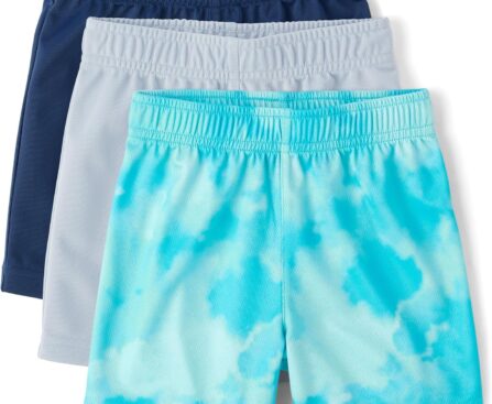 The Children’s Place Baby Boys’ and Toddler Athletic Basketball Shorts
