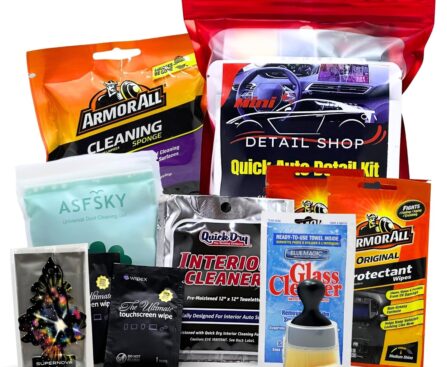 XXL Supernova Car Cleaning Kit | Interior Car Detailing Kit Includes Wipes for Dashboard, Electronic Screens and Glass, Cleaning Gel, Soft Detail Brush, & Supernova Air Freshener