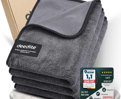 Shiny Bath Wipes Shower Cleaning Cloths, Premium Car Drying Towel | Ultra Absorbent Twisted-Loop Design| Microfiber Towel for Car, Shower Cabin, Household