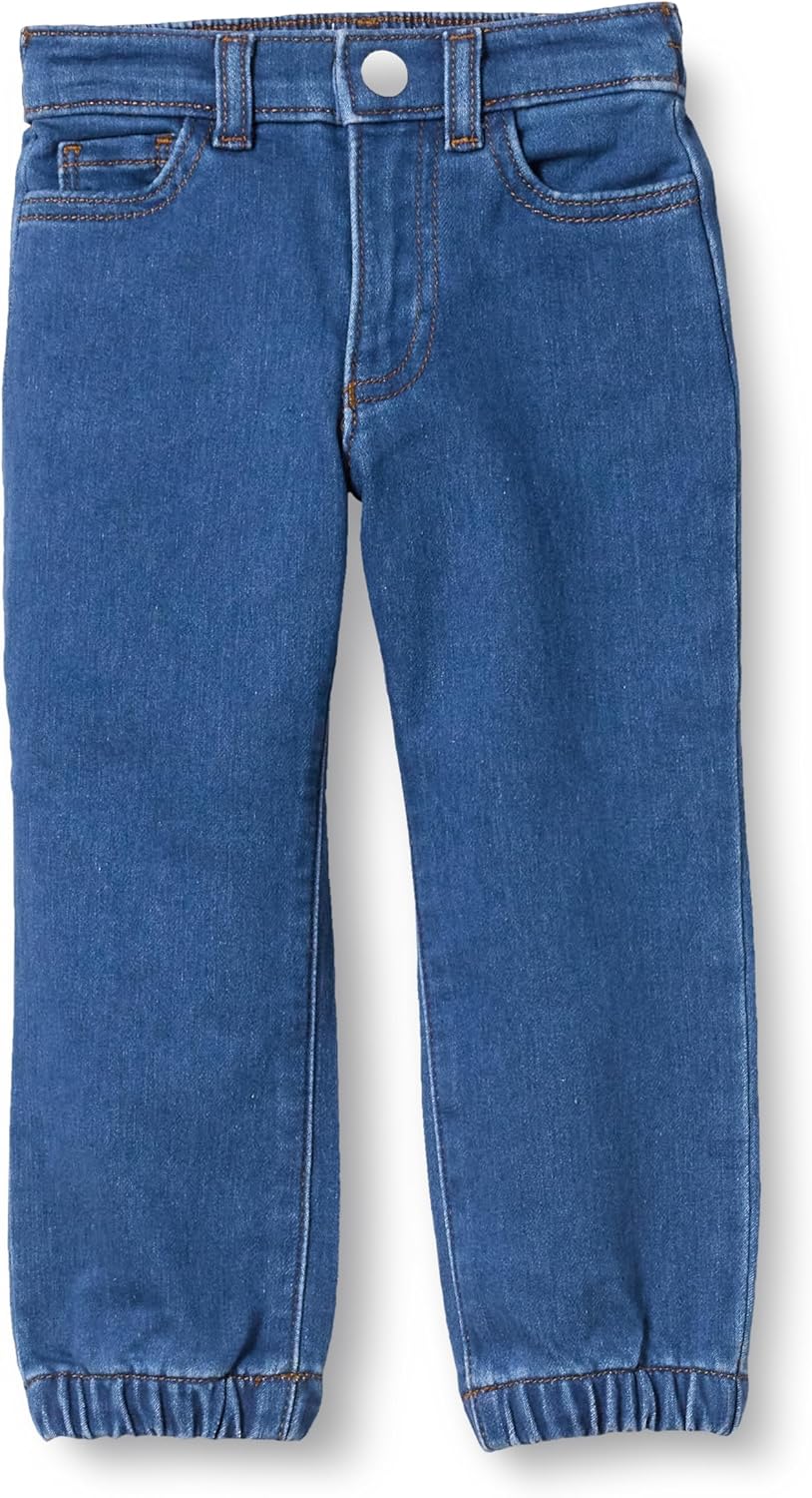 Amazon Essentials Toddler Boy Pants, Pull-On Jean Joggers