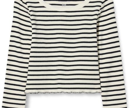 Amazon Essentials Girls Long-Sleeve Cropped Rib Top