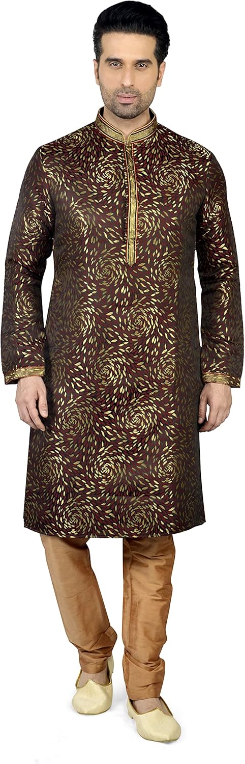 Mens Silk Kurta Pyjama Set