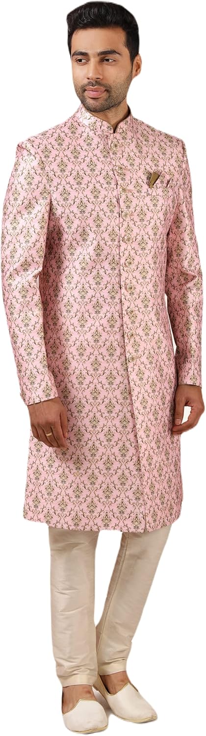 Indian Ethnic Royal Designer Festival Wedding Wear Traditional Groom Sherwani for Men