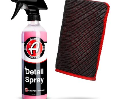 Adam’s Polishes Clay Mitt – Medium Grade Clay Bar Infused Mitt | Car Detailing Glove Quickly Removes Debris from Your Paint, Glass, Wheels, & More