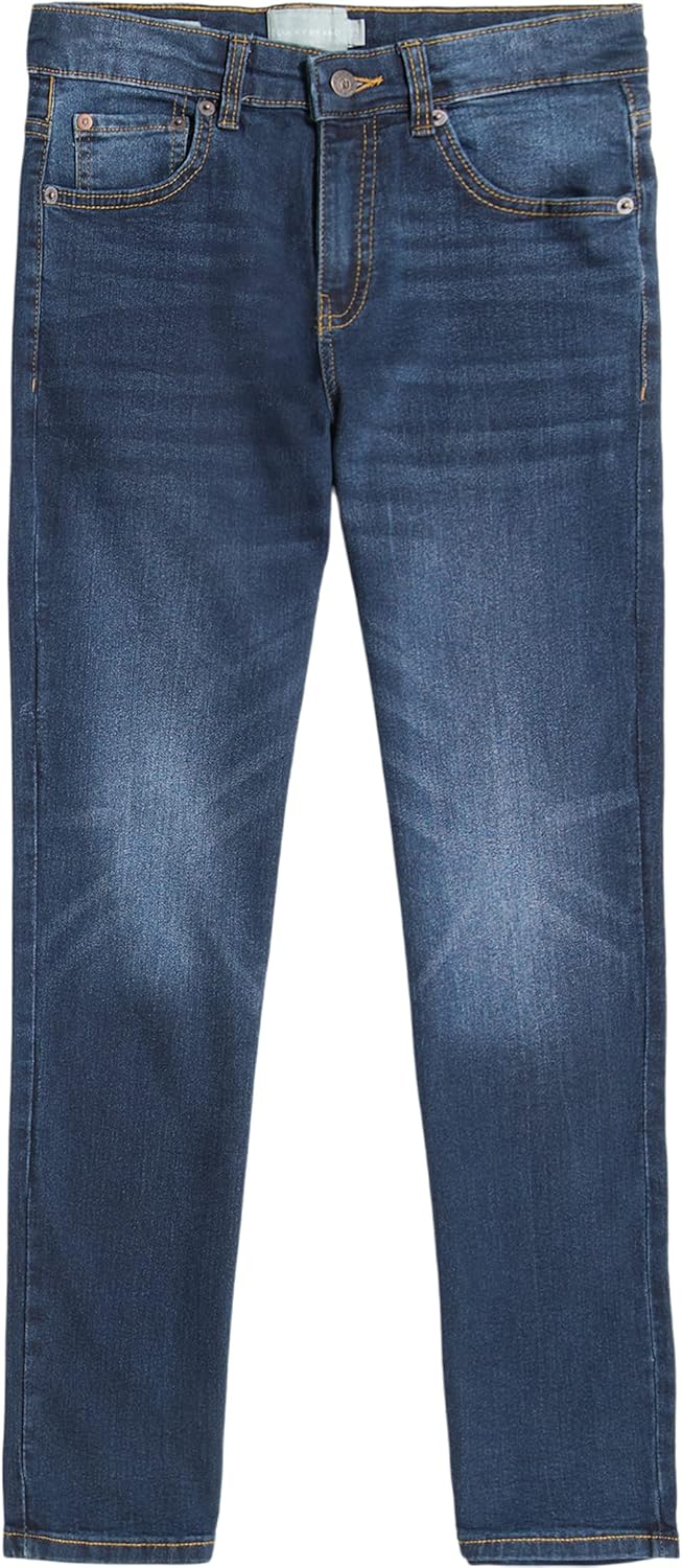 Lucky Brand Boys Legacy Classic Fit Straight Leg Denim Jeans, 5-Pocket Style