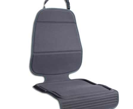 Munchkin Child Car Seat Protector, Elite Seat Guardian with Grime Guard Fabric, Dark Grey