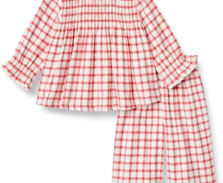 Amazon Essentials x Sofia Grainge Toddlers and Baby Girls’ Long Sleeve Flannel Set