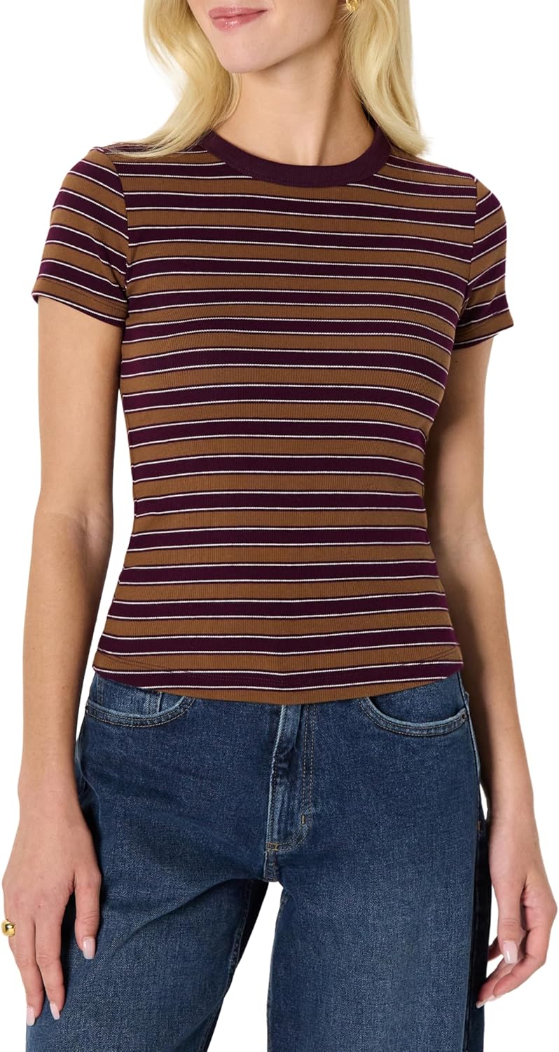 Amazon Essentials (Demi’s Pick) Women’s Slim-Fit Stretch Rib Short-Sleeve Tee