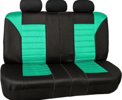 FH Group Car Seat Covers 3D Air Mesh – Universal Fit, Low Back Seat Cover, Airbag Compatible, Split Bench Rear Seat, Washable Seat Cover for SUV and Sedan, Rear Set Mint