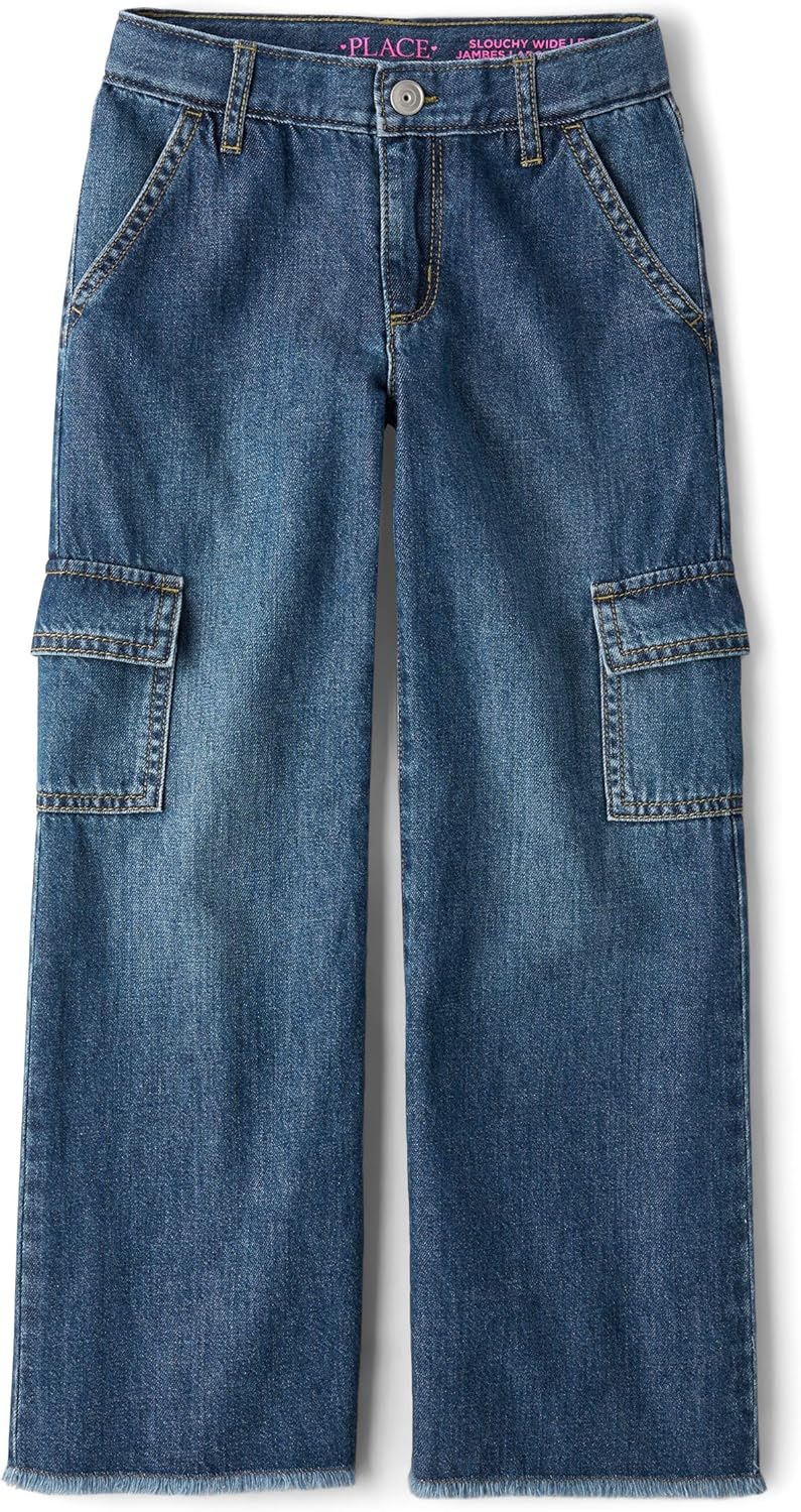 The Children’s Place girls Wide Leg Jeans