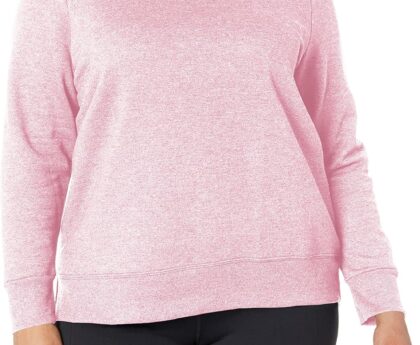 Hanes Women’s Just My Size Plus Size Sweatshirt, EcoSmart Fleece Pullover with V-Notch