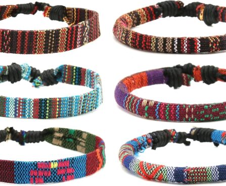 HZMAN Mix 6 Wrap Bracelets Men Women, Hemp Cords Ethnic Tribal Bracelets Wristbands (Mix 6 Wrap)