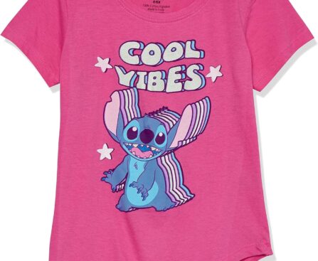 Girl’s Lilo & Stitch Floral Ukulele Dance T-Shirt