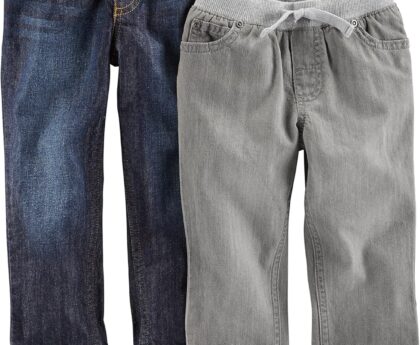 Simple Joys by Carter’s Baby Boys’ 2-Pack Pull on Denim Pant