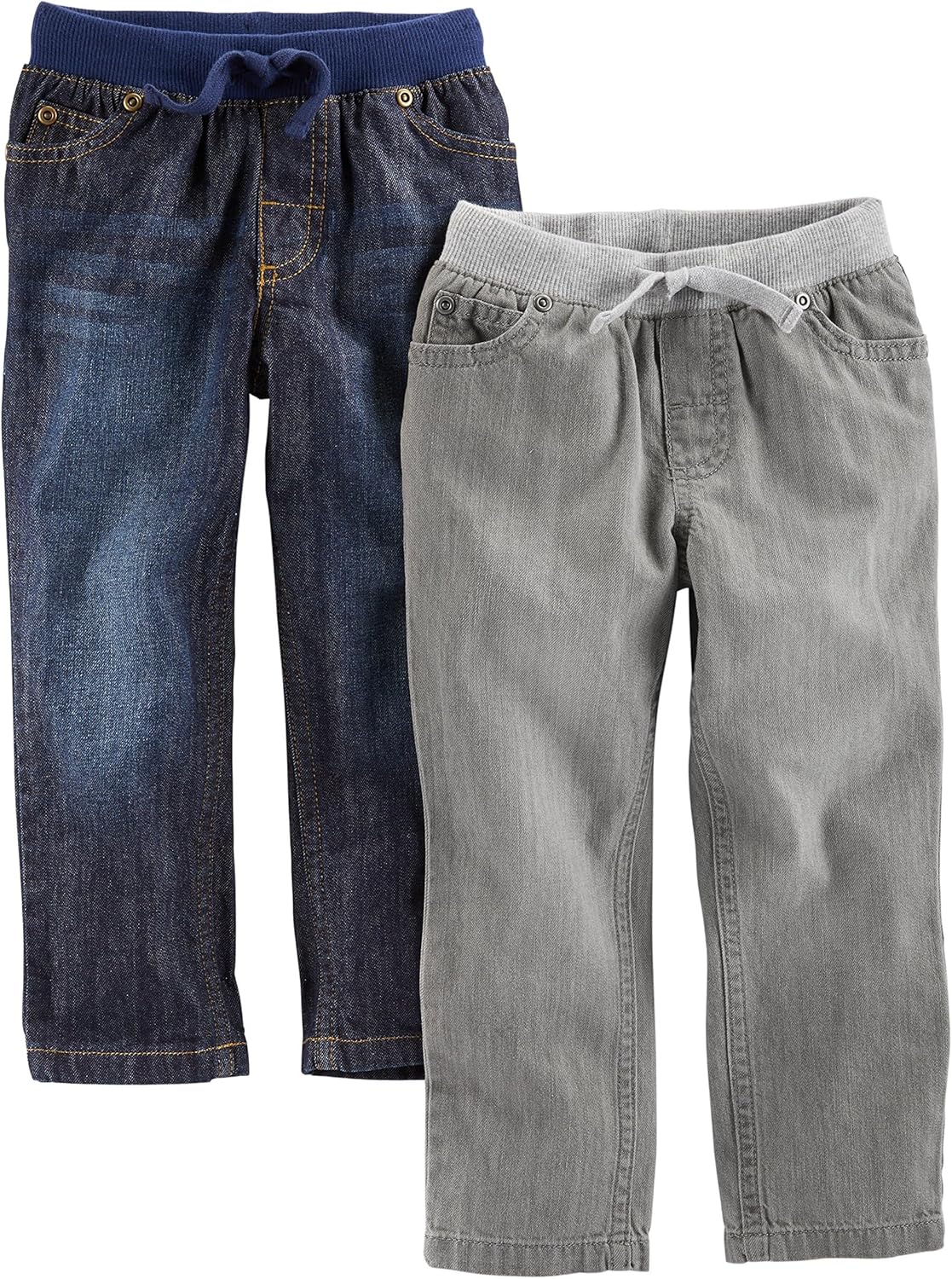 Simple Joys by Carter’s Baby Boys’ 2-Pack Pull on Denim Pant