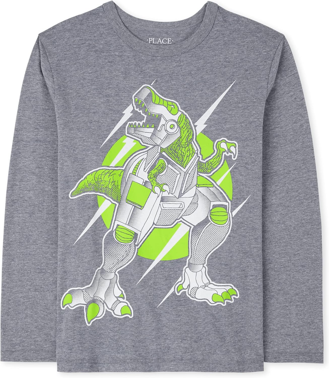 The Children’s Place Boys’ Dinos,Cars,Sports Long Sleeve Graphic T-Shirts