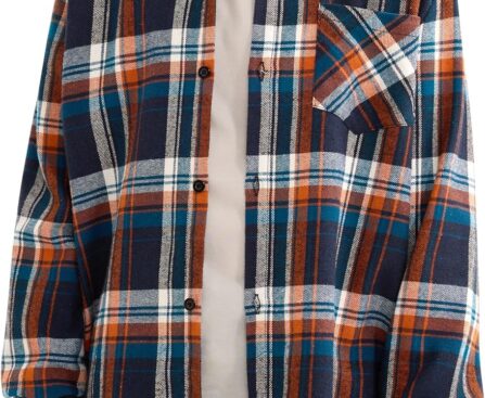 Motarto Boys Plaid Flannel Long Sleeve Button Down Shirt Kids Casual Shirts 4-14 Years