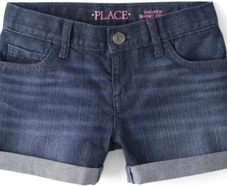 Denim Shortie Shorts