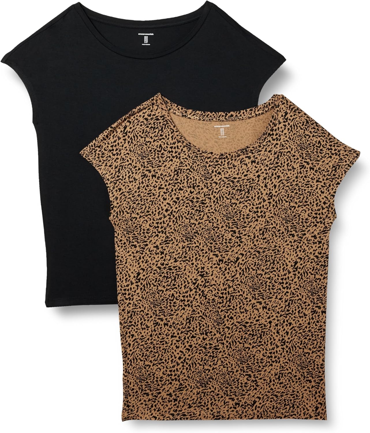 Amazon Essentials Womens Jersey Regular-Fit Short-Sleeve Boat-Neck T-Shirt