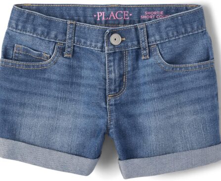 Denim Shortie Shorts